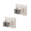 Gunmetal Mop Holder - Secure & Stylish Storage (2-Pack) White 1