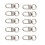 Verschlusshaken-Set - 10 Stück, Premium-Qualität Silver 4