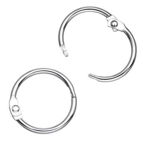 Öffenbare DIY Ringe / Gardinenringe 30 Stk. Silver 60 mm 1