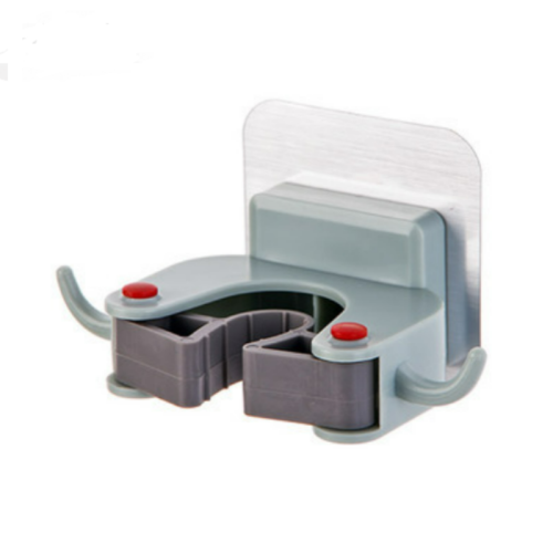 Adhesive Mop and Broom Holder Wall Mount