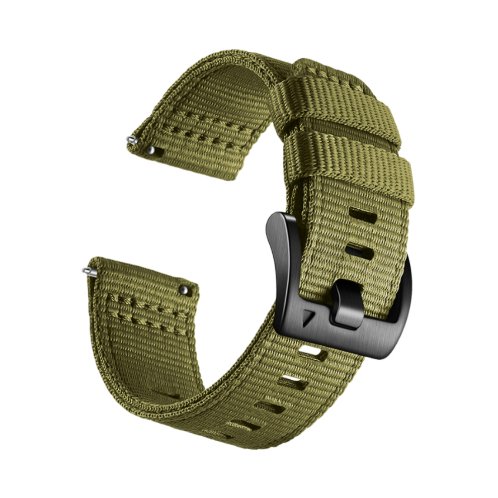 Nylon Watch Strap For Garmin Forerunner 255/265/245 Smartwatch M Green 7314280702497