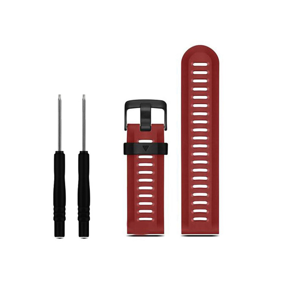 Silicone Watchband For Garmin Fenix 3 Hr/6X Gps/5X Sapphire/Descent Mk1 Red 7314281011994