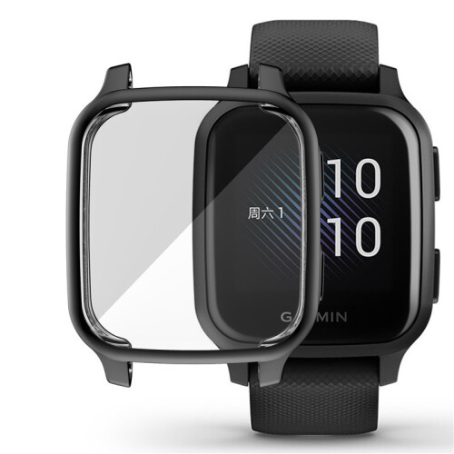 Μαύρη Θήκη Προστασίας TPU για Garmin Venu SQ - Αντικραδασμική, Ανθεκτική στις Γρατζουνιές
