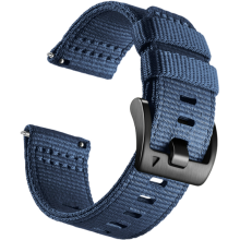 Bracelet de montre en nylon pour Garmin Forerunner 255/265/245 Smartwatch Blue S