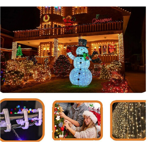 50 Pack Outdoor String Light Hooks for Hanging String Lights Black 2