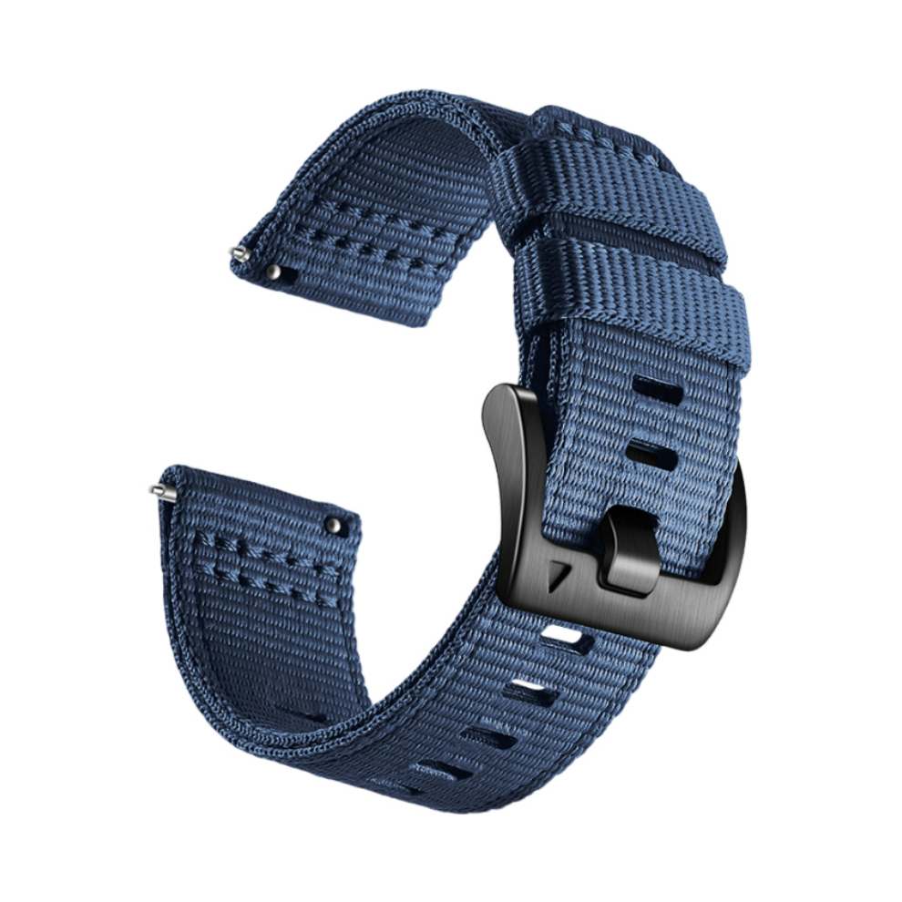 Nylon Watch Strap For Garmin Forerunner 255/265/245 Smartwatch M Blue 7314280737925
