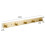 Gold 5-Hook Wall Mounted Coat Rack - Drill-Free Installation 2