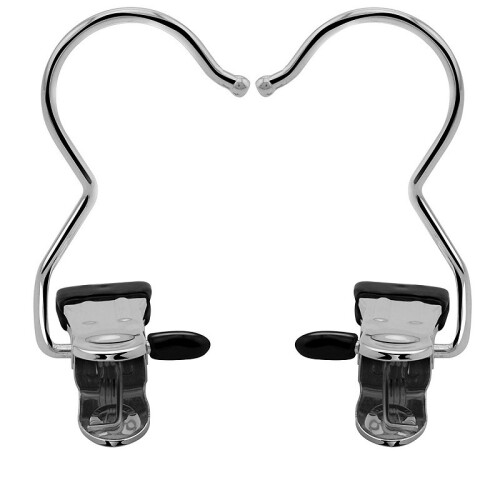 Haken mit Klemme Edelstahl   10-pack 1