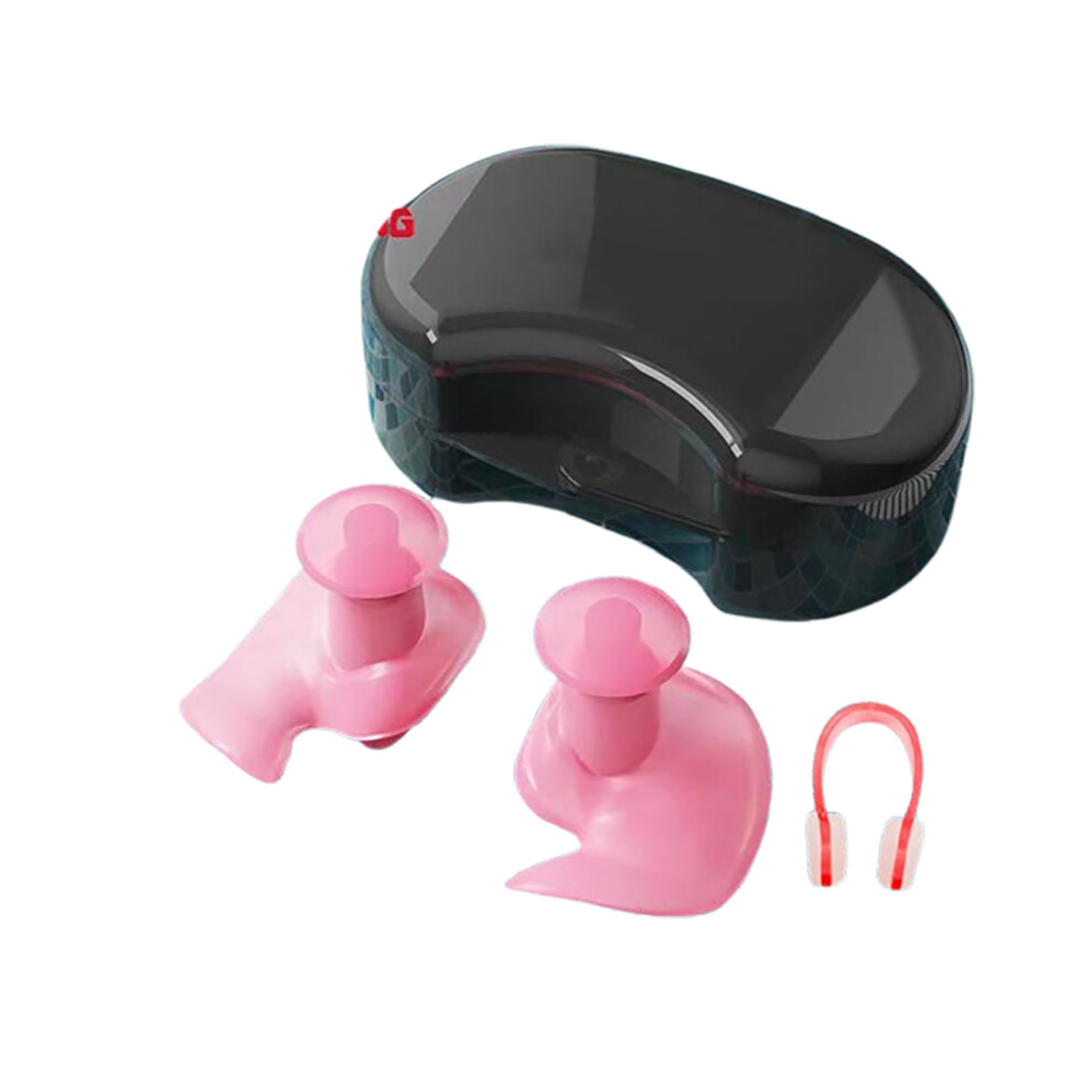 Earplugs And Nose Clip For Swim Swimming Accessories Pink 7314281013479