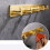 Gold 4-Hook Wall Hanger (Adhesive/Drilling Options) 4