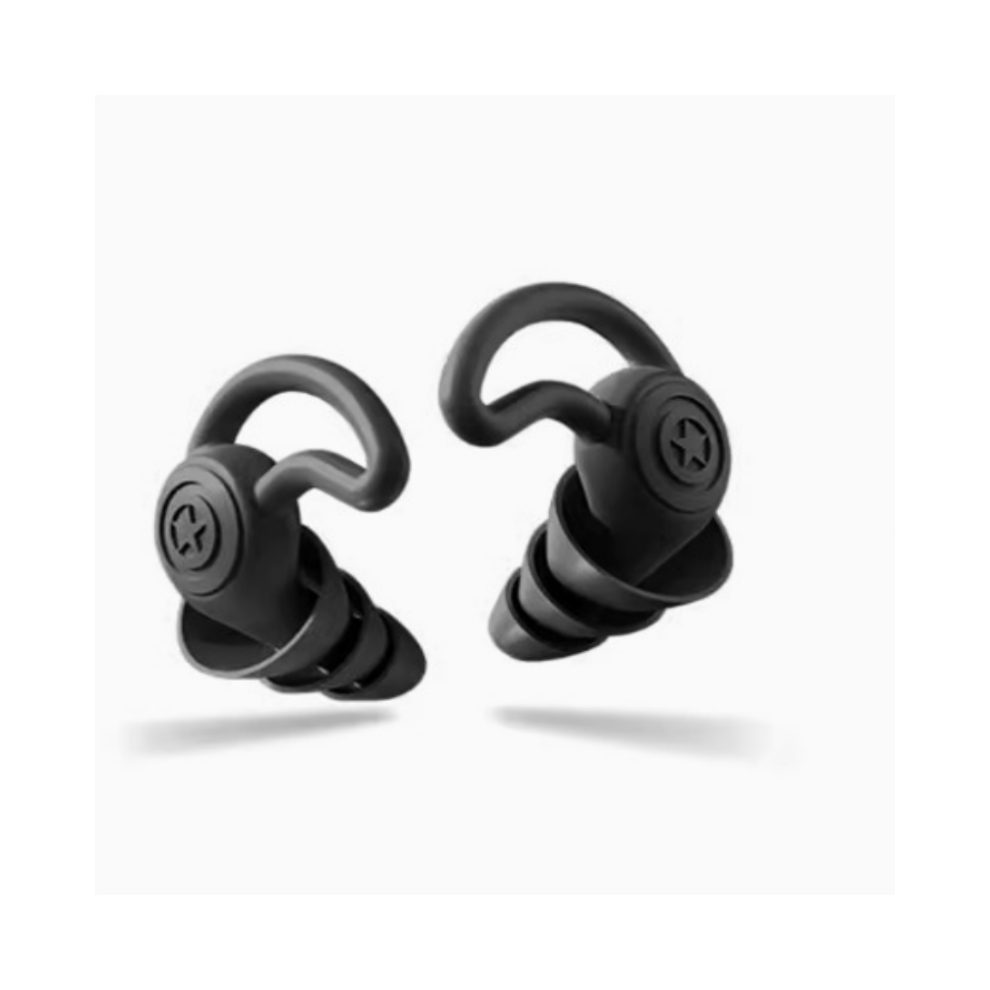 Professional Silicone Noise Reduction Earplugs For Sleeping Black 7314280707317