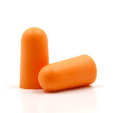 Ohrstöpsel mit Geräuschunterdrückung (60 Paar) mit Aluminiumetui Orange