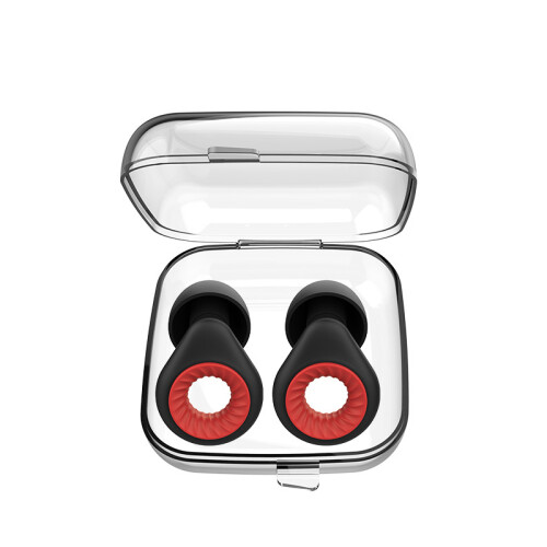 Geräuschunterdrückende Ohrstöpsel Black+Red 2