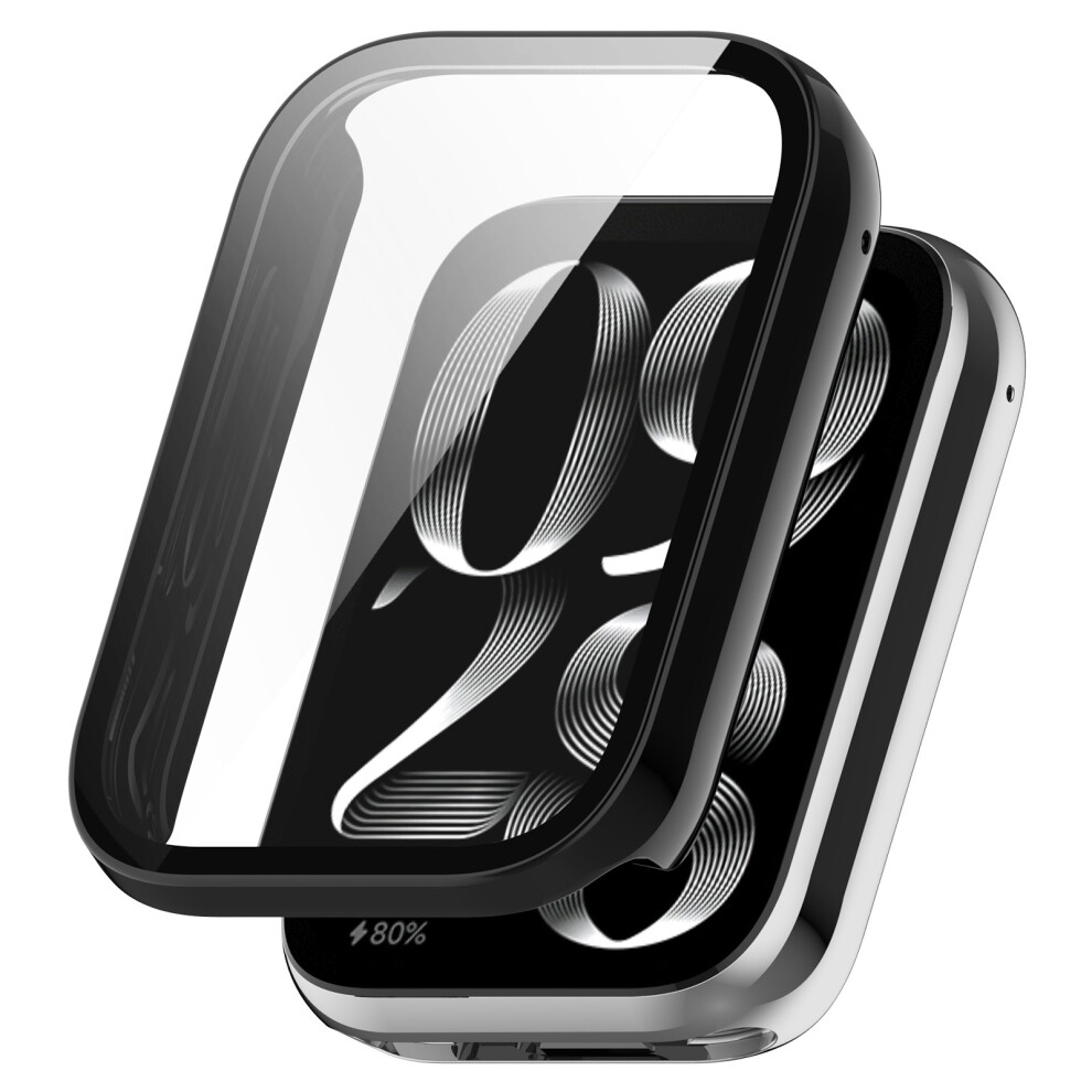 Xiaomi Mi Band 9 Pro Case With Tempered Glass Screen Protector Black 7314281043452