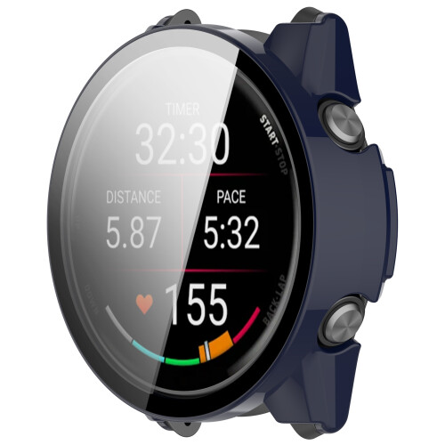 Θήκη & Προστατευτικό Οθόνης PC για Garmin Forerunner 570 47mm - Μπλε/Ναυτικό Μπλε 2