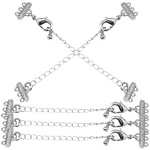 5Teiliges Kupferkettenglieder Bastelset Silber