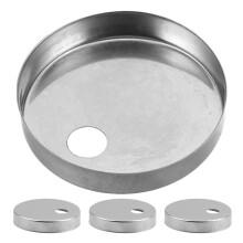 4 Toilettenbolzen Dekoratives Abdeckung 6,00x6,00x0,87 cm Silber