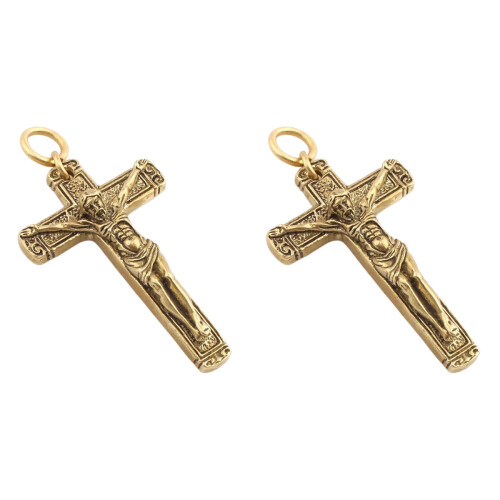 2 Teile Retro Jesus Anhänger Schlüsselanhänger 1