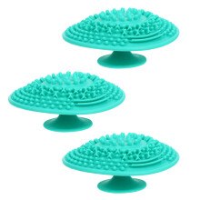 3Stk Make-up Pinselhalter Silikongel Waschpad Tragbar