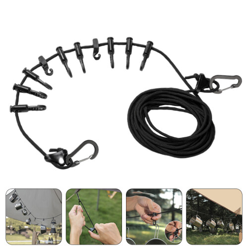 1 Set Camping Verstellbare Aufhängeschnur 2