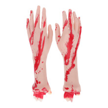 3 Paar Halloween Kunststoffhände Dekorationen