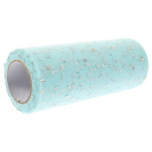 1 Rolle Pailletten Tüll Rollenband Polyester Empfindlich 15 cm