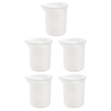 Küchen-Messbecher Weiß Silikon 5-teilig 2,8x2 Zoll