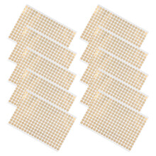 10 Blatt Runde Mit Klebebindung Goldene Kupferpapier