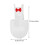 Parrot Bird Weiße Baumwollstoff Zu Set 2