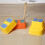 Einfachschichtiger Roter Kunststoffhocker Für Stabile Handwäsche 10