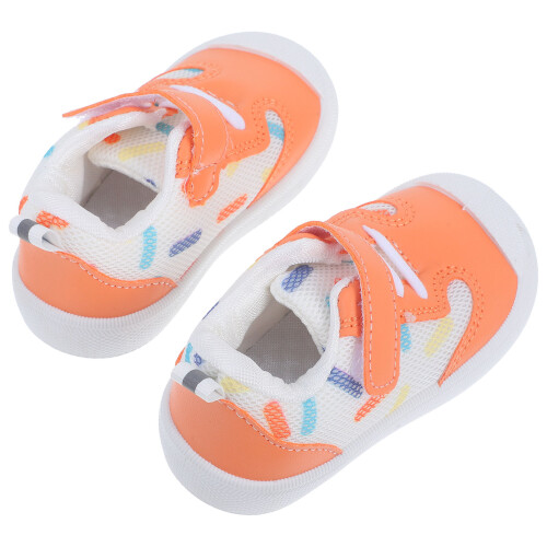 1 Paar Laufschuhe Orange Mit Weicher Sohle Gebrauch 2