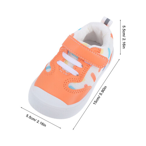 1 Paar Laufschuhe Orange Mit Weicher Sohle Gebrauch 1