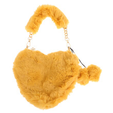 2 . Plüsch Herzförmige Fell-Handtasche Für Herbst Winter