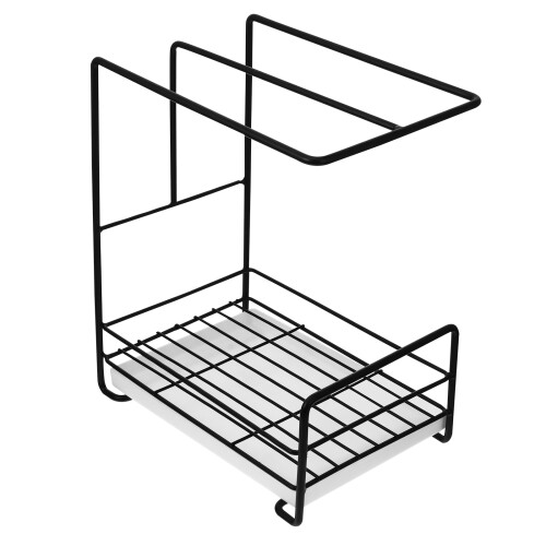 Kitchen Afdruiprek Opbergplank Desktop Shelving Zwart