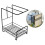 Kitchen Afdruiprek Opbergplank Desktop Shelving Zwart 6