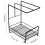 Kitchen Afdruiprek Opbergplank Desktop Shelving Zwart 2
