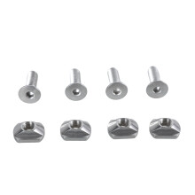 4Pcs 8mm/6mm Mounting T-Nut And Screws-M8 S Hexagon Screw