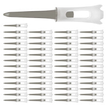 50Pcs Low Resistance More Distance Consistent Height Tees-grey