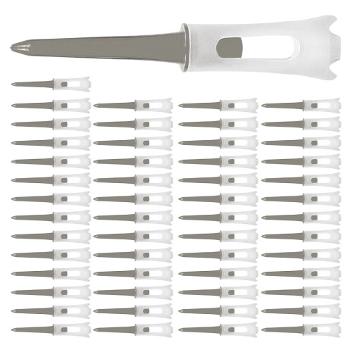 50Pcs Low Resistance More Distance Consistent Height Tees-grey