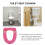 Toiletten Sitzauflage Mit Griff Rosa 9