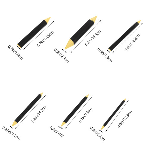 6 Stk. Mischstifte Für Zeichenkunst Und Radierstift 1