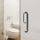Badezimmer Glastürgriff Metall 6