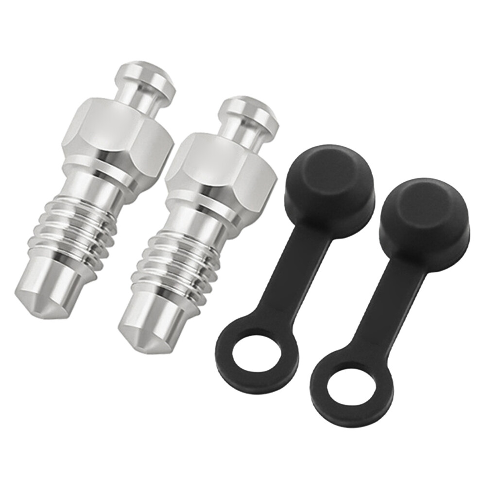Brake Caliper Bleed Screw With Dust Caps Disc Brake-2 Silver 7696000180533