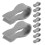 12 Handtuchhalter Für Badezimmer Ovenclip Grau 1
