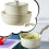 Frying Pan Set Induction Compatible 5-Piece Kitchen Cookware Pan Set With Removable Handle Non-Stick Coating Cream White 2