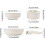 Frying Pan Set Induction Compatible 5-Piece Kitchen Cookware Pan Set With Removable Handle Non-Stick Coating Cream White 4