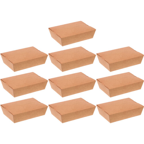 20 Stuks Clamshell Boxen Snack Dienblad Kraftpapier