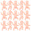 30 Mini Plastic Babys Voor Baby Shower 1