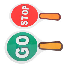 2 Stuks Dubbelzijdig Stop En Ga Bord Waterdichte Paddel