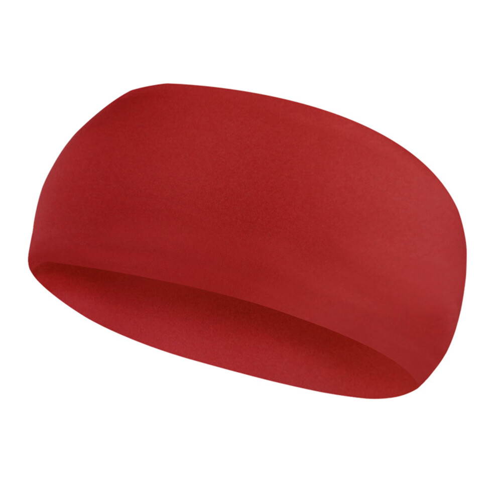 Women's Red Sweat Headbands Elastic Headbands Wide Hair Band For